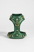 Emerald Jade Brocade Luxury Dog Harness
