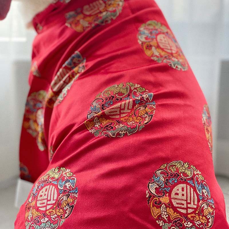 Dog Clothes: Festive Chinese-Style Outfits for Large Breeds—Labrador and Golden Retriever New Year's Tang Suits and New Year Greeting Outfits