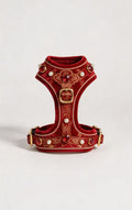 Crimson Velvet Ruby & Pearl Imperial Dog Harness